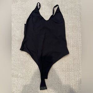 Free People Black Bodysuit